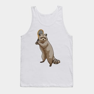 Racoon at Tennis with Tennis racket Tank Top